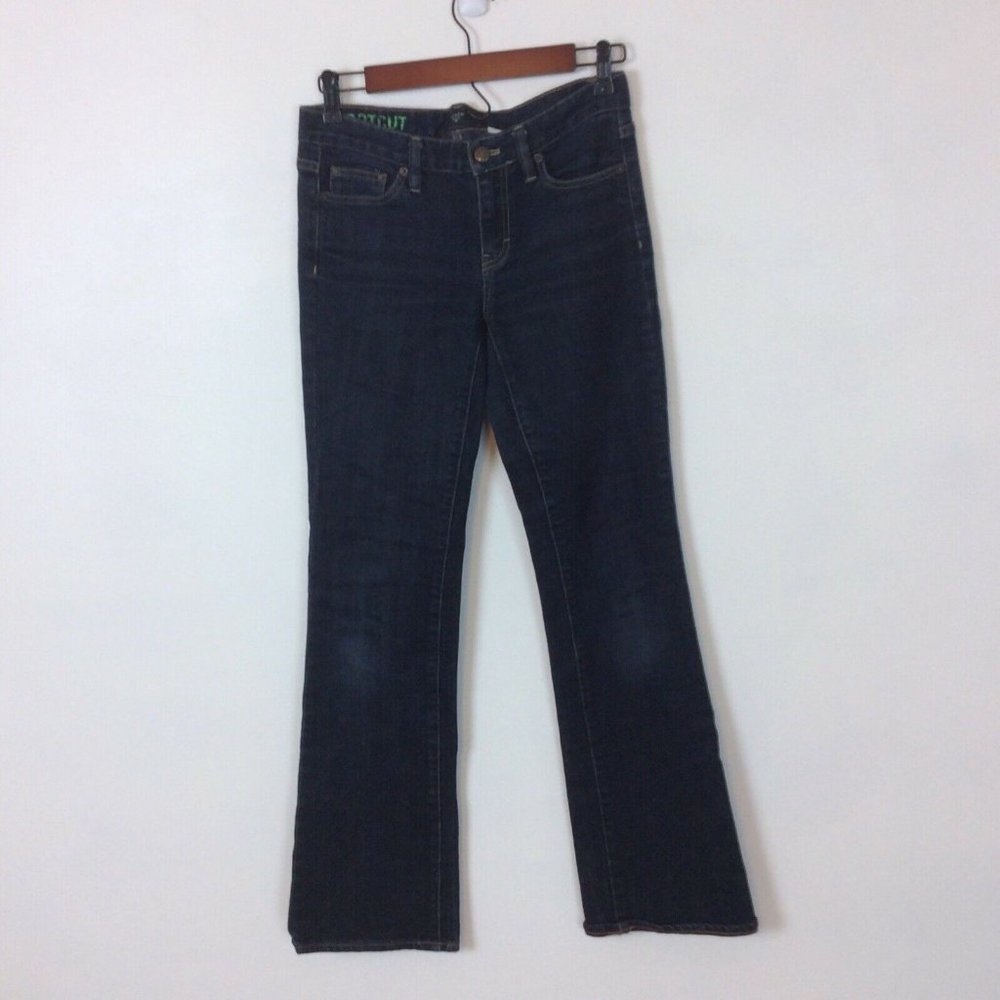 J Crew Factory Stretch Bootcut Denim Blue Jeans